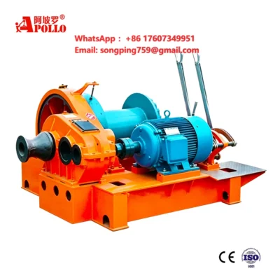 2-10 Ton 20-100kN Hand Controlled Rolling Fast Winch Manual Cable Drum Pulling Winch for Construction Industrial Towing