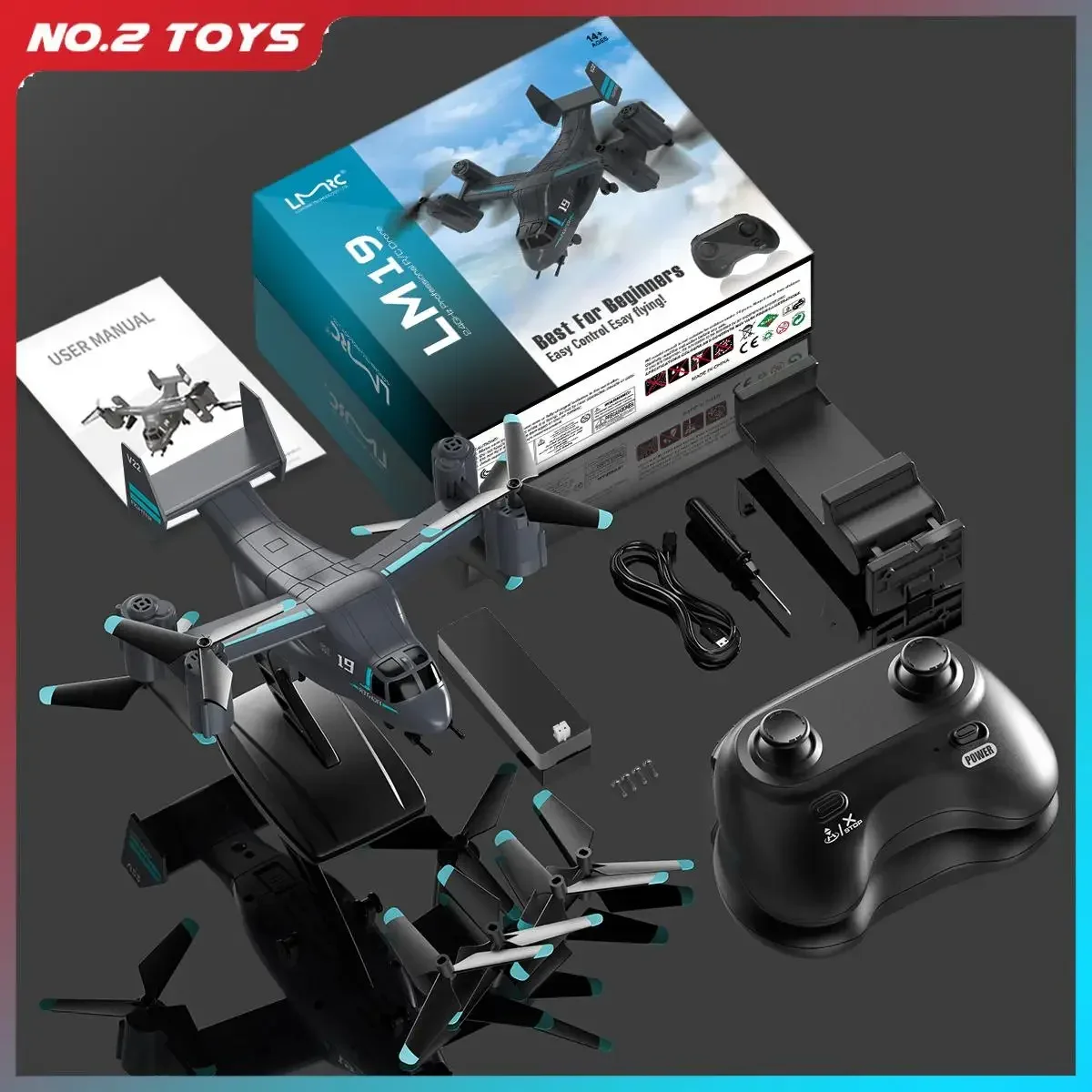 Remote Control Helicopter Brushless Motor RC Drone Fighter Uav Land Air Mode Electronic Rc Aircraft Kids RC Plane Toys Gift - Image 5