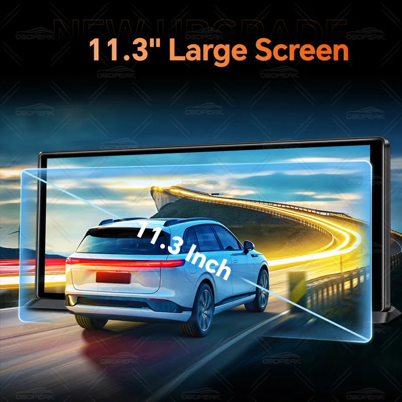 K8 pro 11.3 "tela de toque câmera do carro 5k traço cam gps 5g wifi sem fio carplay & android gravação automática loop navegação gps dvr - Image 6