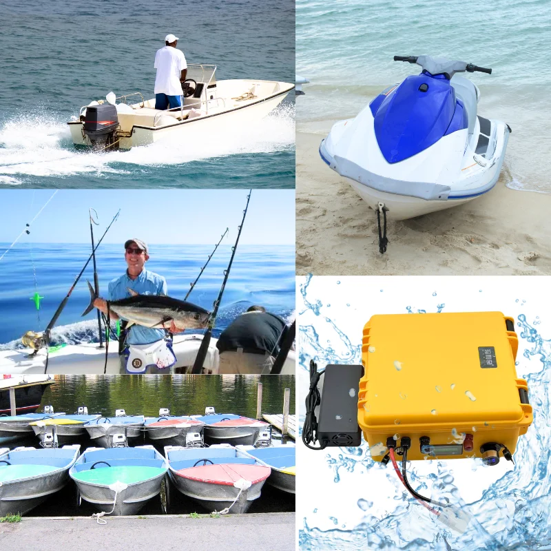 Waterproof 12V 24V 36V 48V 80Ah 100Ah 150Ah 200Ah 400Ah Lifepo4 Battery BMS Inside for Trolling Motor Boat RV +Charger - Image 6