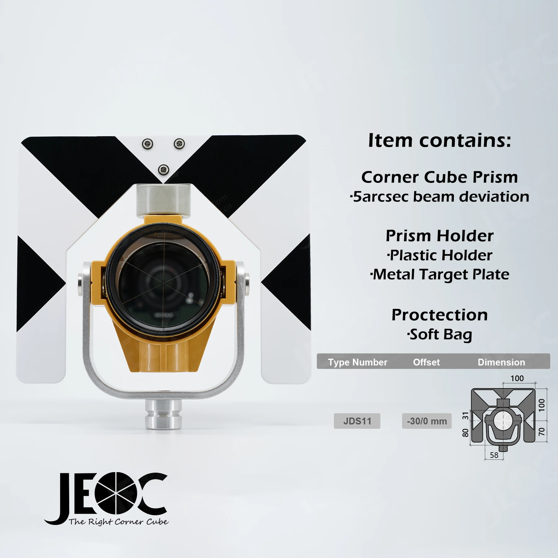 JEOC Reflective Prism, Surveying Reflector for Japanese Total Station - Image 5