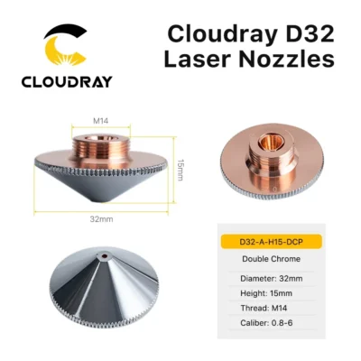 Cloudray Raytools Dia.32mm H15 calibre 0,8-6,0 boquillas láser de soldadura de capas simples/dobles para máquina CNC de corte láser de fibra