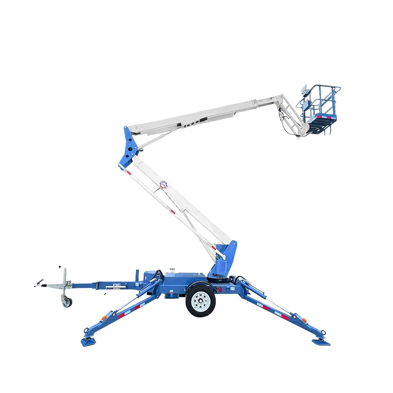 Plataforma Elevadora Articulada Autopropulsada de 14m, 16m, 18m para Terrenos Difíciles, con Motor Diésel Eléctrico y Brazo Hidráulico, para Trabajos Aéreos en la Industria Energética