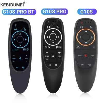 G10s pro bt controle remoto de voz 2.4g com bt5.0 sem fio air mouse giroscópio remoto inteligente retroiluminado para pc inteligente android tv