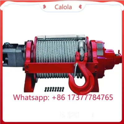Guincho Hidráulico PTO de Alta Resistência, Capacidade de 5/10/20 Toneladas, Guincho Offroad 4x4 para Trator, Reboque e Transporte de Toras