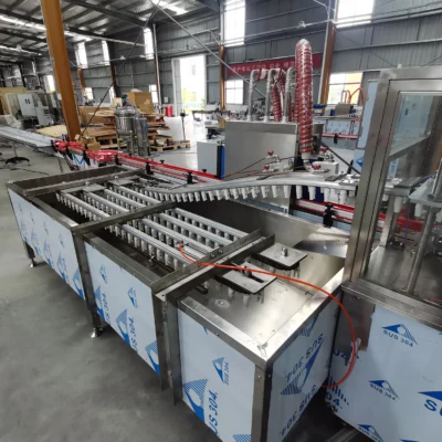Línea de Embotellado Automática de Bajo Ruido, Línea de Ensamblaje Comercial para Embotellado de Bebidas Líquidas