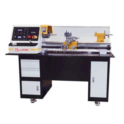 Torno de programación CNC automático, torno de Metal de precisión LY EL300-750mm EL250-550mm, fresadora de corte de grabado con Base