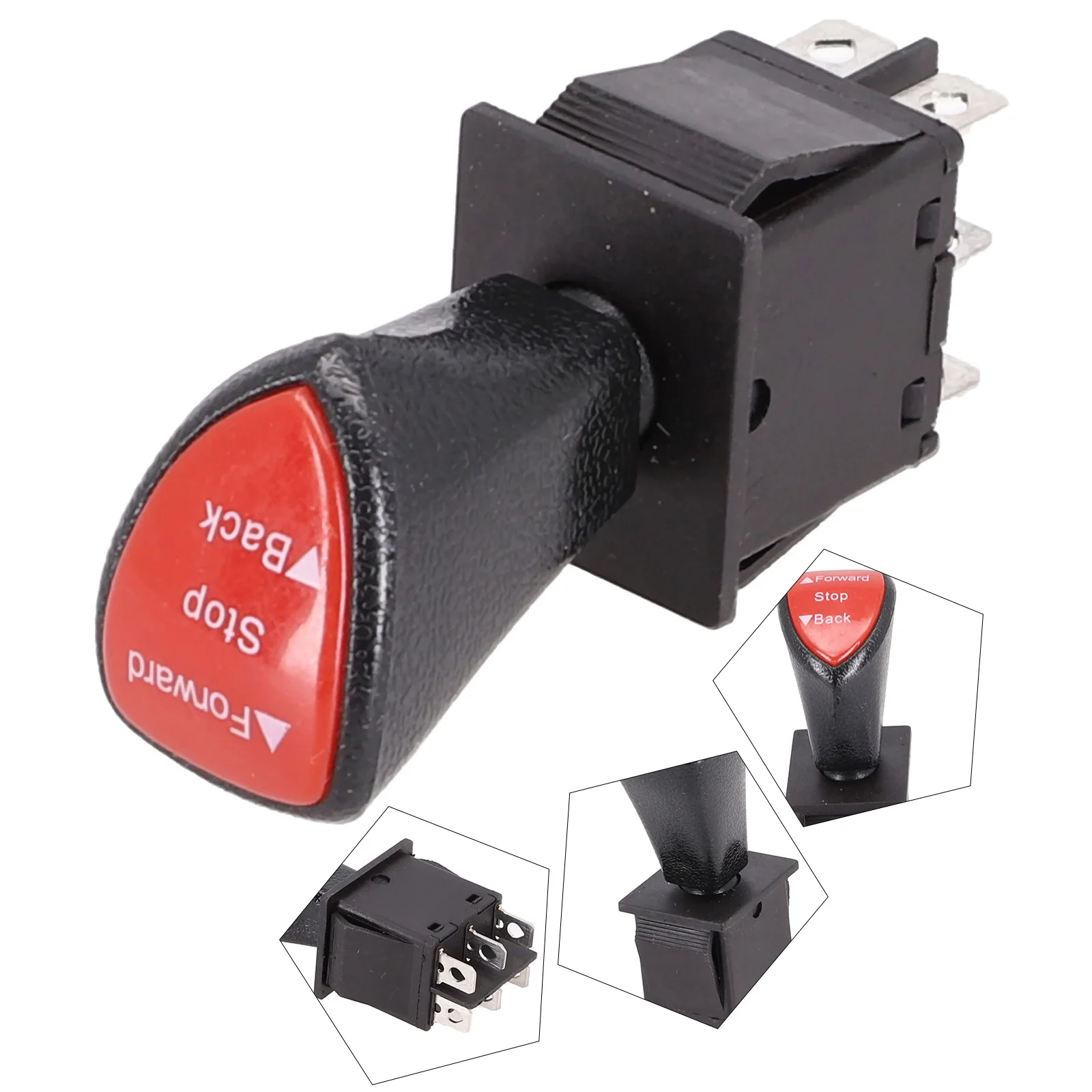 Forward-Stop-Back DPDT 6Pin Travamento Slide Rocker Switch KCD4-604-6P 125V 250V Controle Remoto Interruptor de barco para alça de carro - Image 2