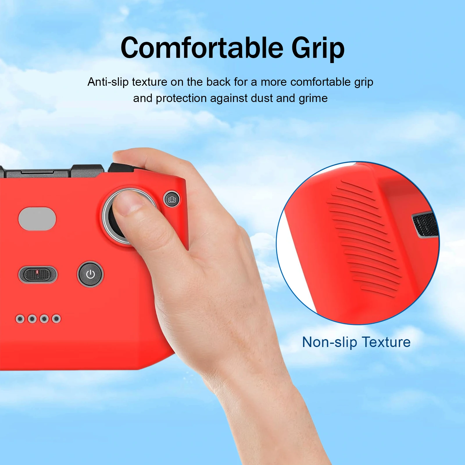 Shockproof Silicone Case for DJI RC-N1/N2/N3 Remote Controller, Anti-Drop Cover Compatible with For Mavic Air 2 AO2070 Drone - Image 6