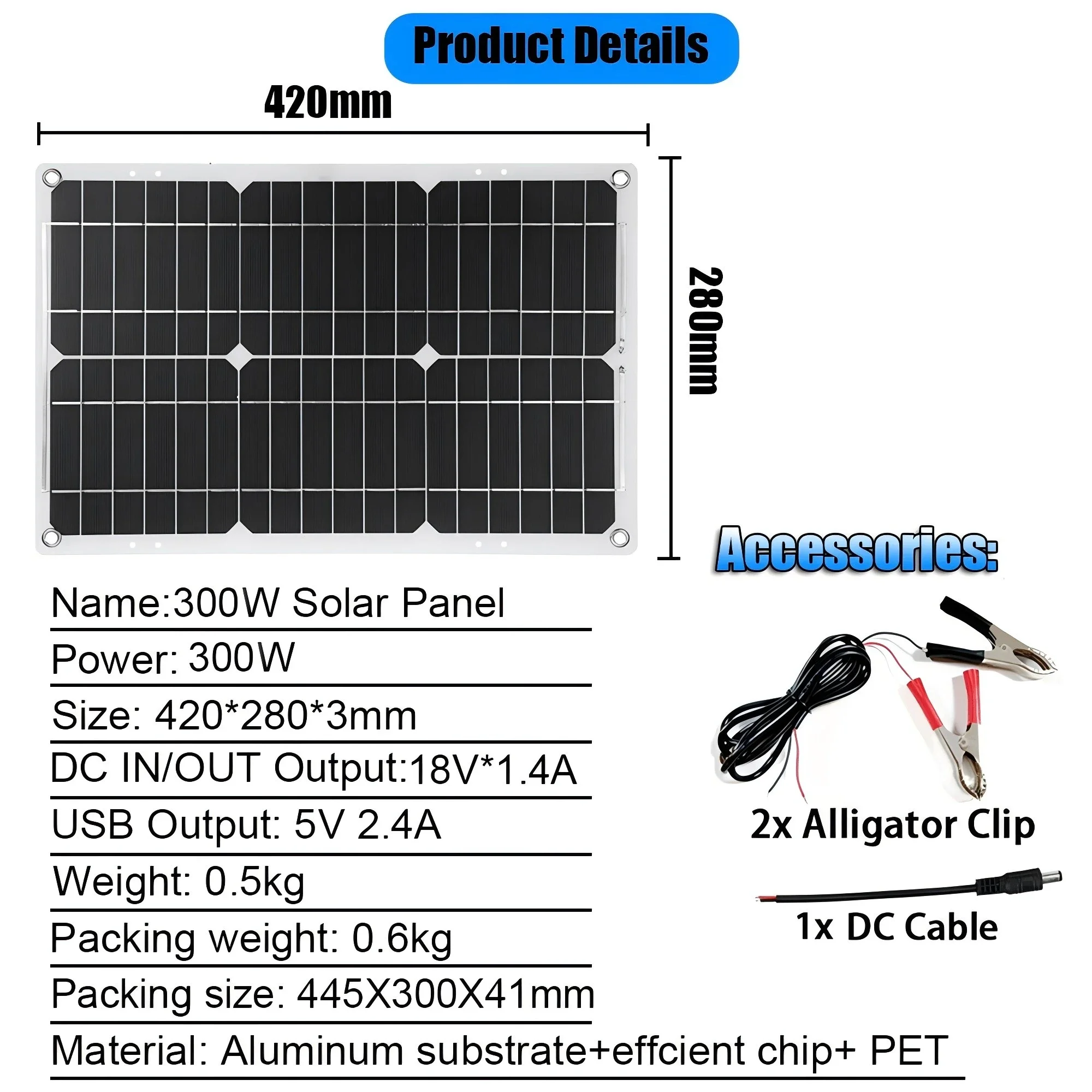 6000W Solar System Complete Kit 12V To 110V/220V 100A Controller 2*300W Panel Off-Grid Inverter System for Home/Camping Backup - Image 2