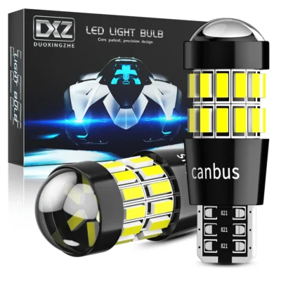 Dxz 2 peças w5w t10 lâmpadas led lente 30smd 12v wy5w canbus folga do carro interior cúpula luz de sinal de estacionamento para bmw audi mercedes