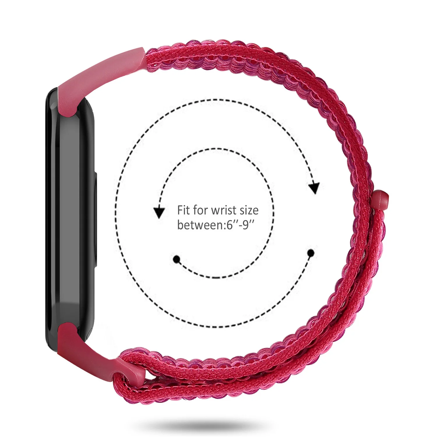 Pulseira de nylon para xiaomi mi band 10 9 8, pulseira de substituição, pulseira xiaomi smart band 10 9 8 nfc - Image 6