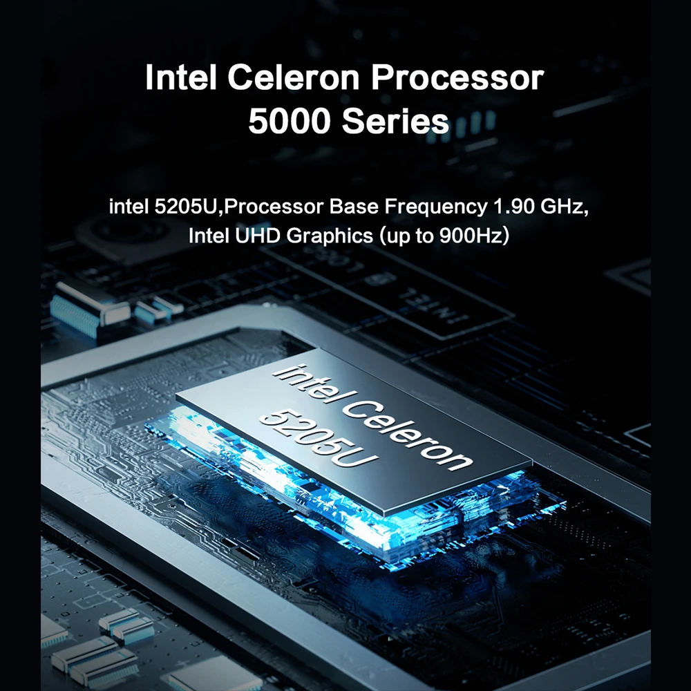 MLLSE M2 Plus Mini PC Intel Celeron 5205U Processador 8GB RAM 256GB ROM WiFi 5 BT4.2 Windows 11 Pro Computador Desktop - Image 2