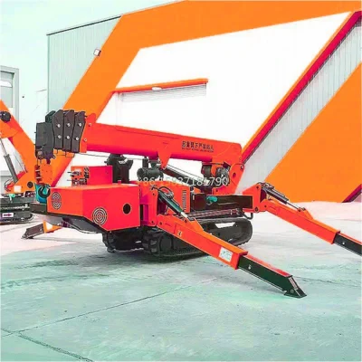 Grúa Araña Hidráulica en Oferta, Pluma Telescópica, Motor Diésel, Grúa Araña con Certificado CE