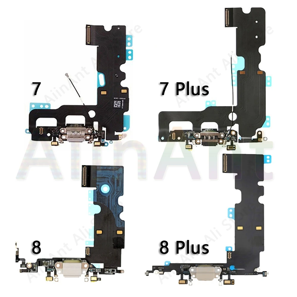 AiinAnt USB Port Charger Dock Connector Mic Charging Flex Cable For iPhone 7 8 Plus Xs Max X XR Dock Charging Flex - Image 2