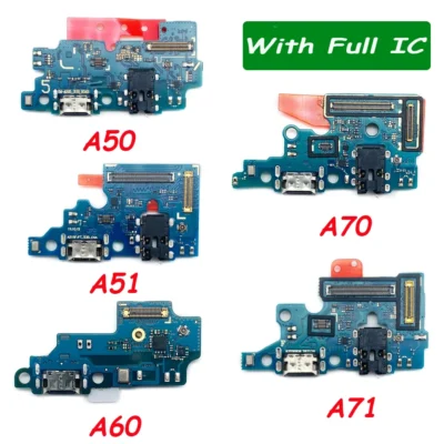 USB Charger Charging Port For Samsung A71 A70 A51 A50 A41 A40 A31 A30 A21S A20 A60 A10 Dock Connector Microphone Board