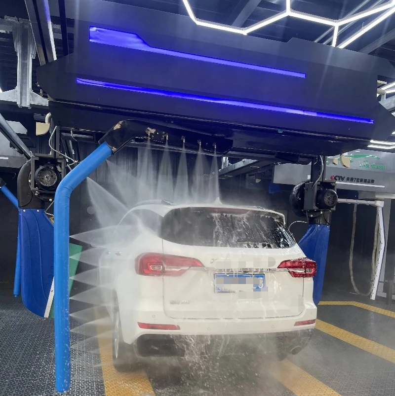 Máquinas de Lavado de Autos de Alta Presión, Máquina de Lavado de Autos Automática con Sistema de Rodillos, Lavadora de Autos Robótica Eléctrica Totalmente Automática sin Contacto de 360° - Image 6