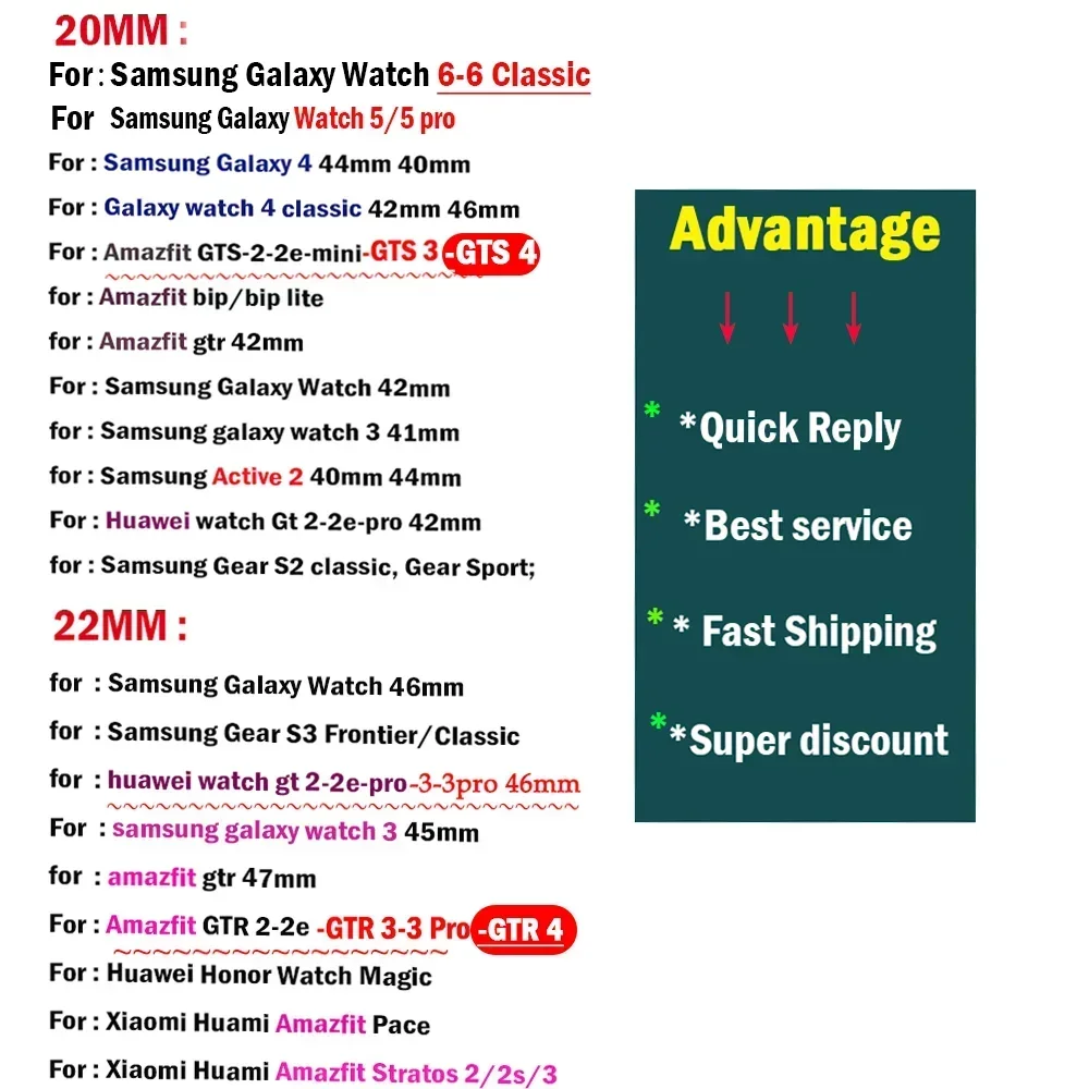 Faixa de laço magnético de 20mm 22mm para amazfit gts4/2/3/3pro/gts2 mini/gtr 4 42mm/47mm/gtr2/2e/stratos pulseira de cinto amazfit bip - Image 6