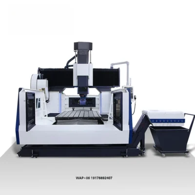 Máquina de Fresagem CNC ATC GMC3018 Acessível com Spindle BT50, Centro de Usinagem Tipo Gantry