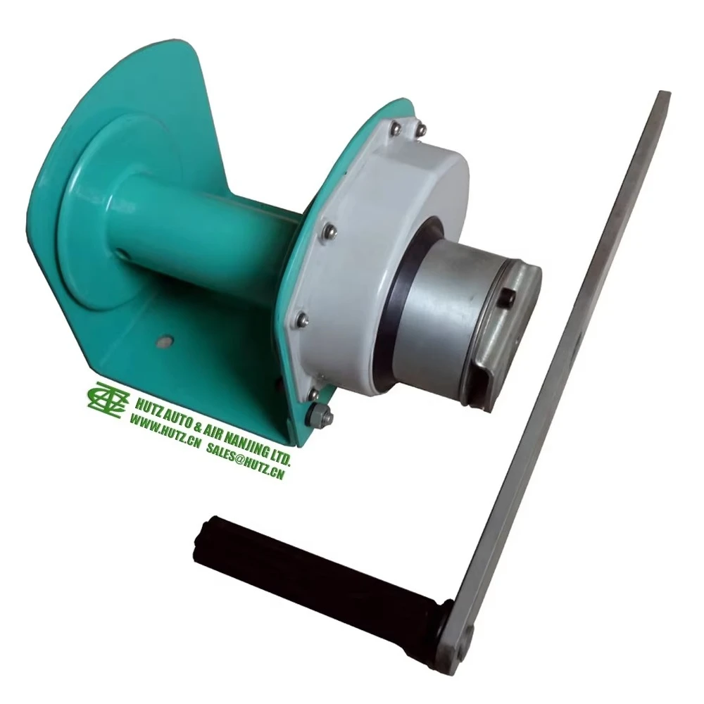 Portable Wire Rope Hand Rod Winch HUTZ 100kg Multifunctional Self-locking Gear Winch HWL010 Manual Boat Trailer Roller Winch