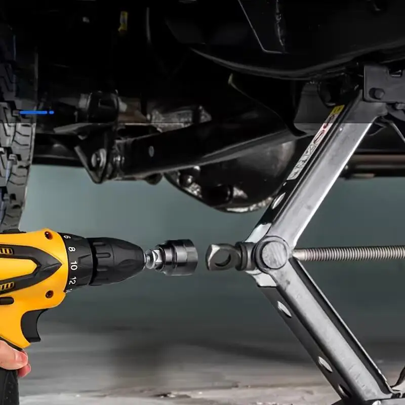 Adaptador de Soquete para Macaco Tipo Tesoura Universal em Aço Cromo Vanádio para Furadeira de Impacto Elétrica, Chave Catraca e Ferramenta de Elevação Automotiva - Image 5