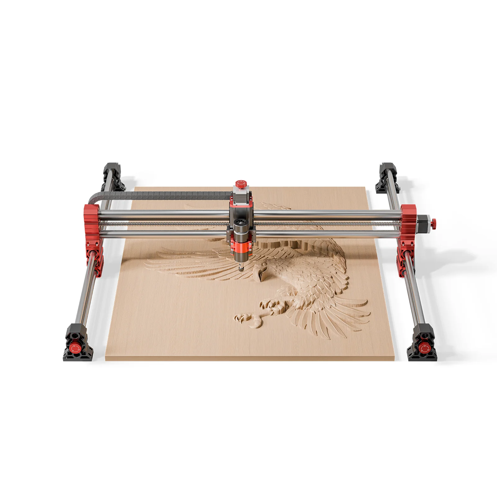Twotrees-fresadora CNC de 3 ejes/4 ejes, TTC-H40, 1000x1000mm, para madera, acrílico, MDF, Metal, Compatible con VCarve Pro - Image 3