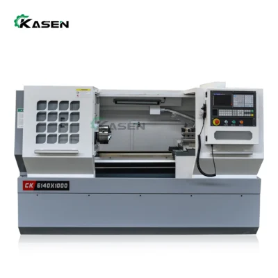 Máquina de torno Cnc de tamaño pequeño con alimentación automática, torno de torreta CK6140, máquina de torno Cnc
