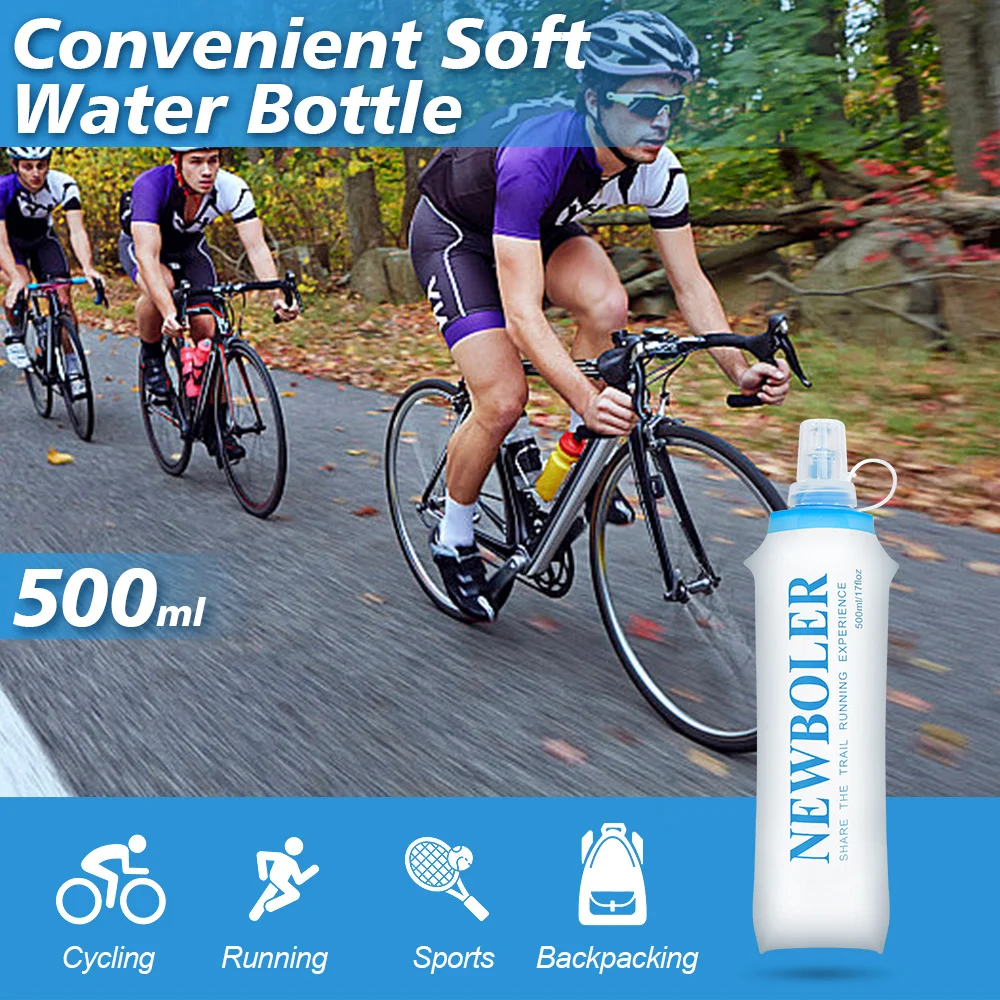 150/250/300/500/750ml ao ar livre dobrável silicone mordida tamanho garrafa de água correndo acampamento caminhadas viagem conveniente garrafa de água - Image 6