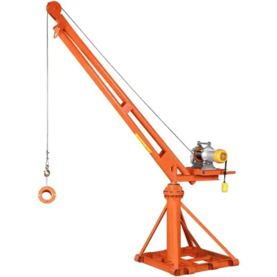 Grúa montada en camión duradera, embrague eléctrico, polipasto pequeño, Mini grúa de brazo de elevación eléctrica portátil