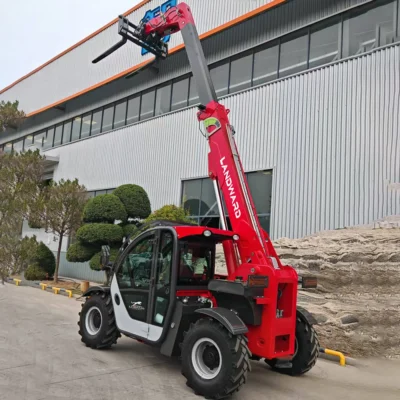 Manipulador Telescópico LANDWARD de 60 HP, Carretilla Elevadora Telescópica Grande, Máquina de Construcción, Grúa Telescópica Euro5 Personalizada