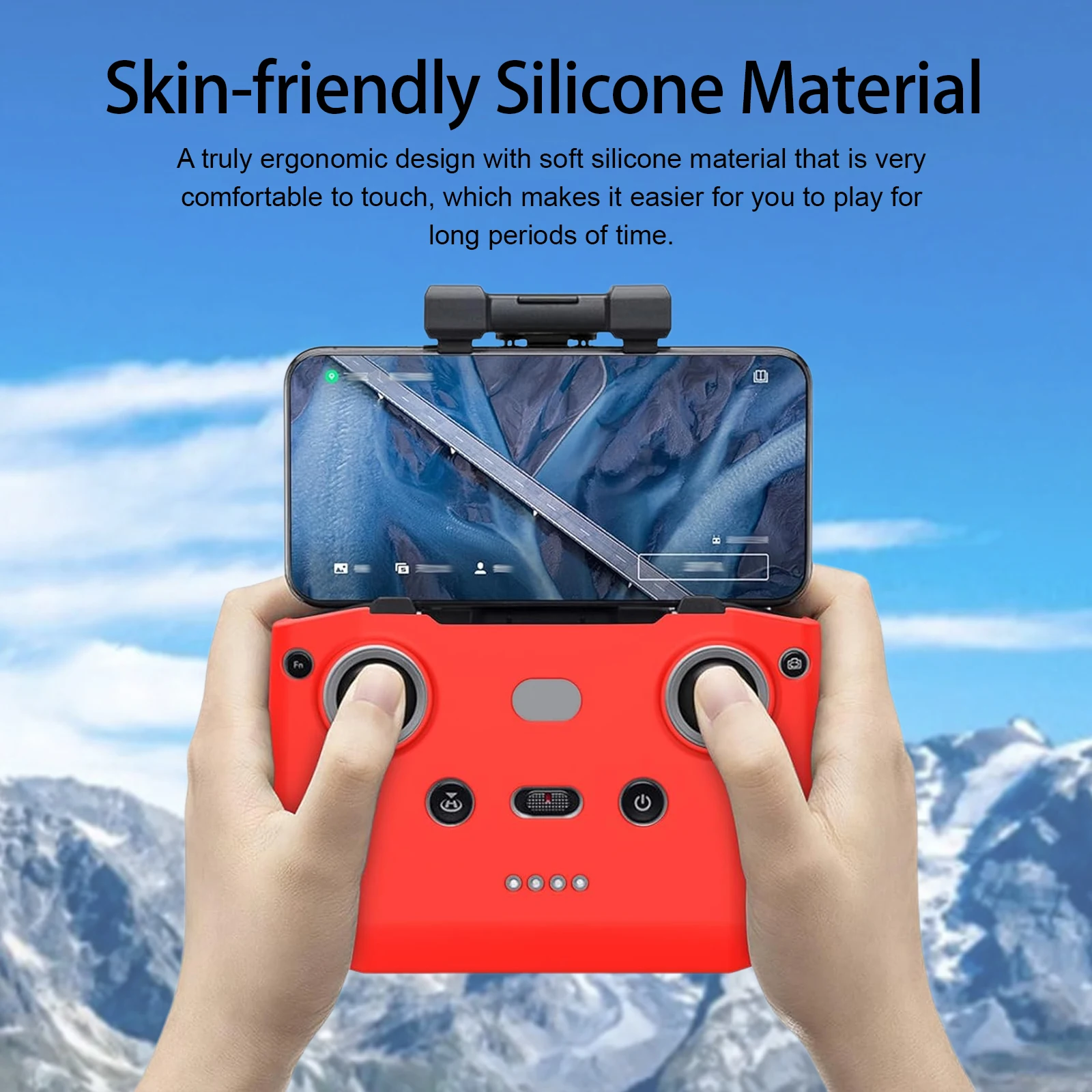 Shockproof Silicone Case for DJI RC-N1/N2/N3 Remote Controller, Anti-Drop Cover Compatible with For Mavic Air 2 AO2070 Drone - Image 4