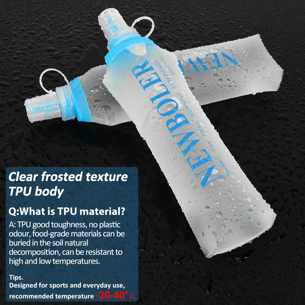 150/250/300/500/750ml ao ar livre dobrável silicone mordida tamanho garrafa de água correndo acampamento caminhadas viagem conveniente garrafa de água - Image 4