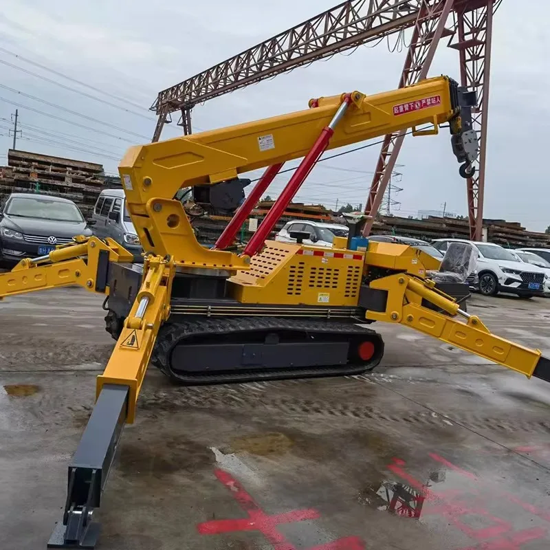 Grúa móvil de la grúa hidráulica de la grúa del araña de la accionamiento 8T para las obras de construcción - Image 4