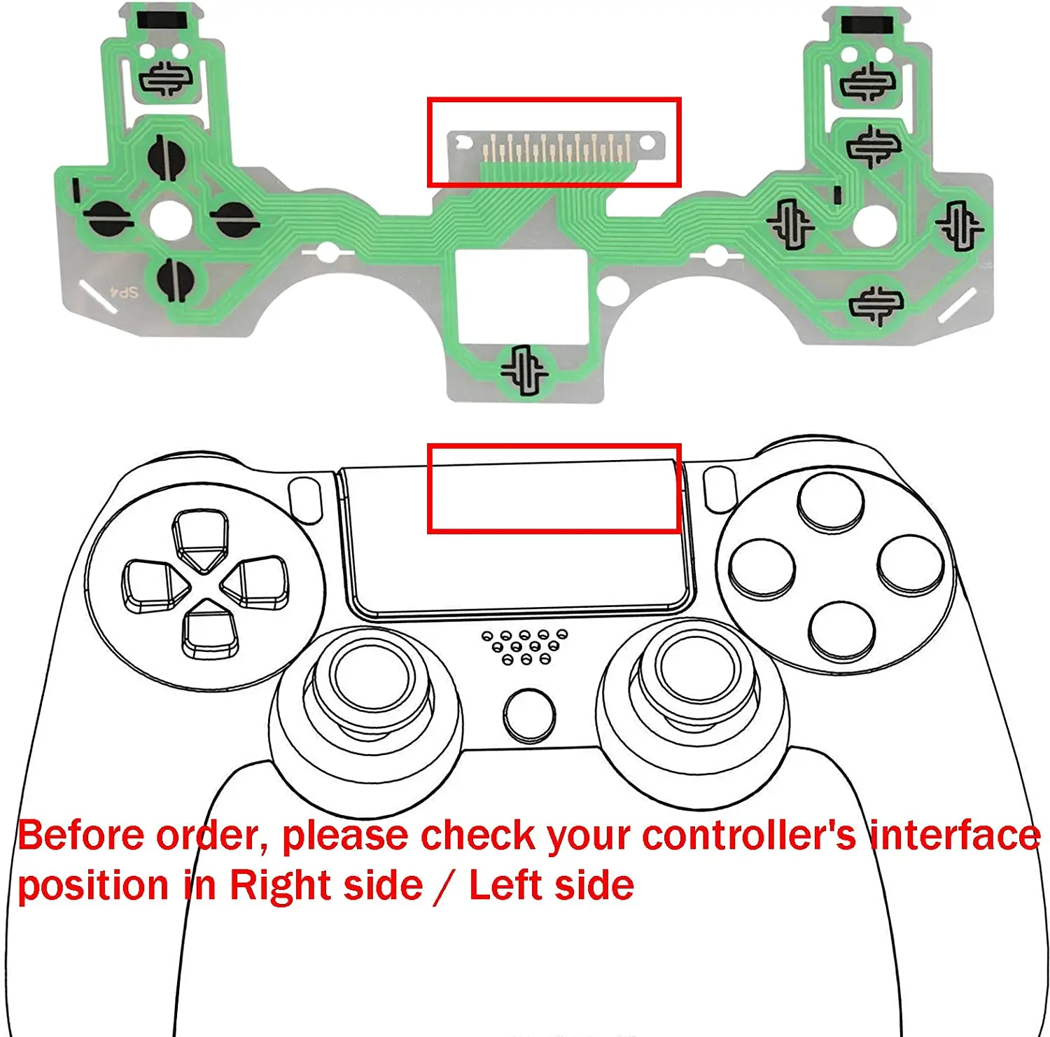 10Pcs for Ps4 Ps5 Repair Jdm 030 040 050 Controller Conductive Film Keypad Flex Cable Buttons Ribbon Circuit Board Drop Shipping - Image 4