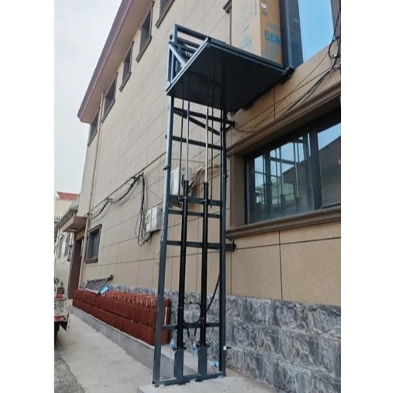 Elevador Hidráulico Eléctrico de 2-10m, Plataforma Elevadora Pequeña para Hogar, Fábrica, Almacén, Grúa, Elevador, Polipasto - Image 6