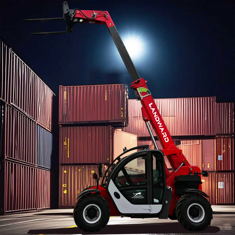 Manipulador Telescópico LANDWARD de 60 HP, Carretilla Elevadora Telescópica Grande, Máquina de Construcción, Grúa Telescópica Euro5 Personalizada - Image 2