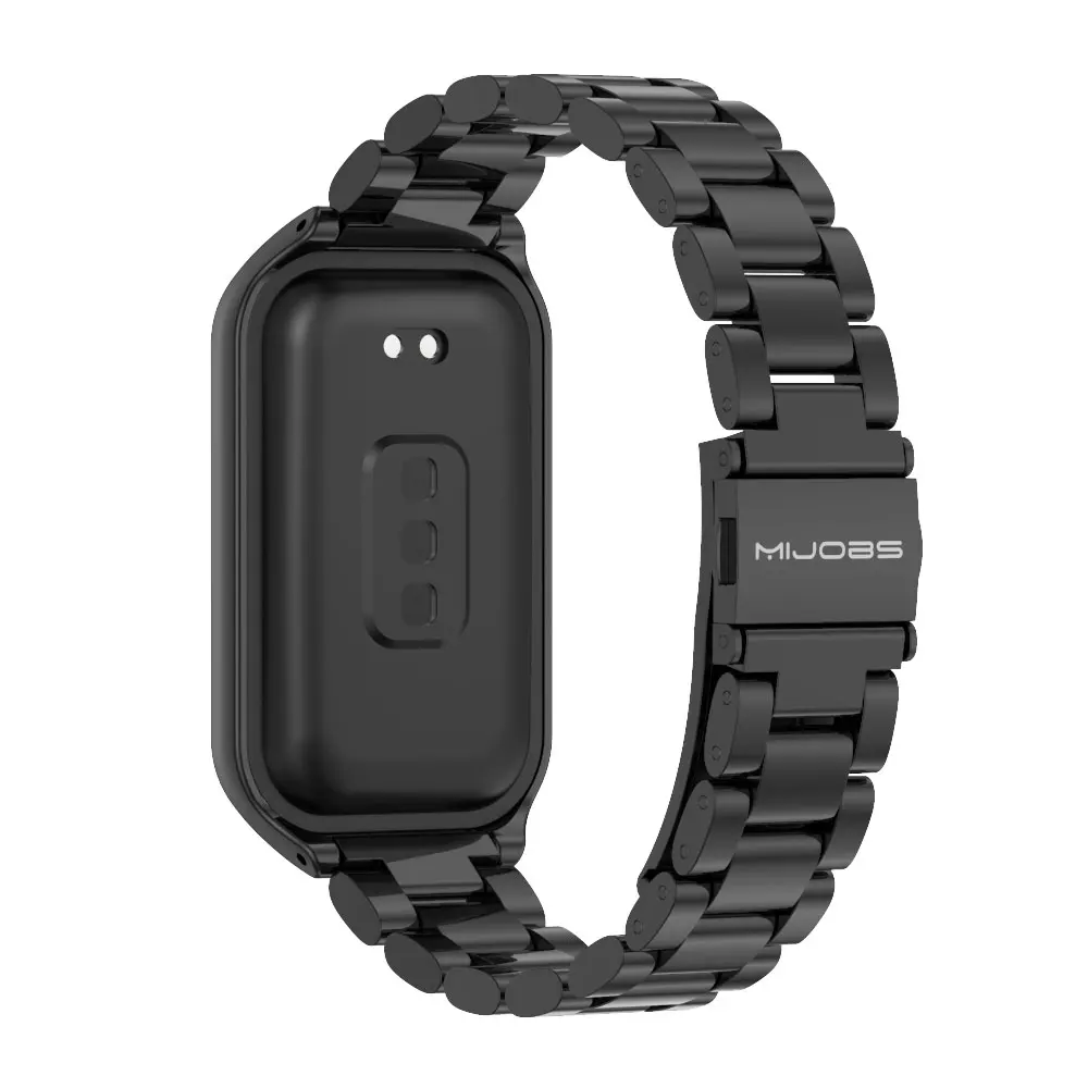 Pulseira de aço inoxidável, Correia para Xiaomi Mi Band 8 9 Pulseira Ativa, Relógio inteligente - Image 6