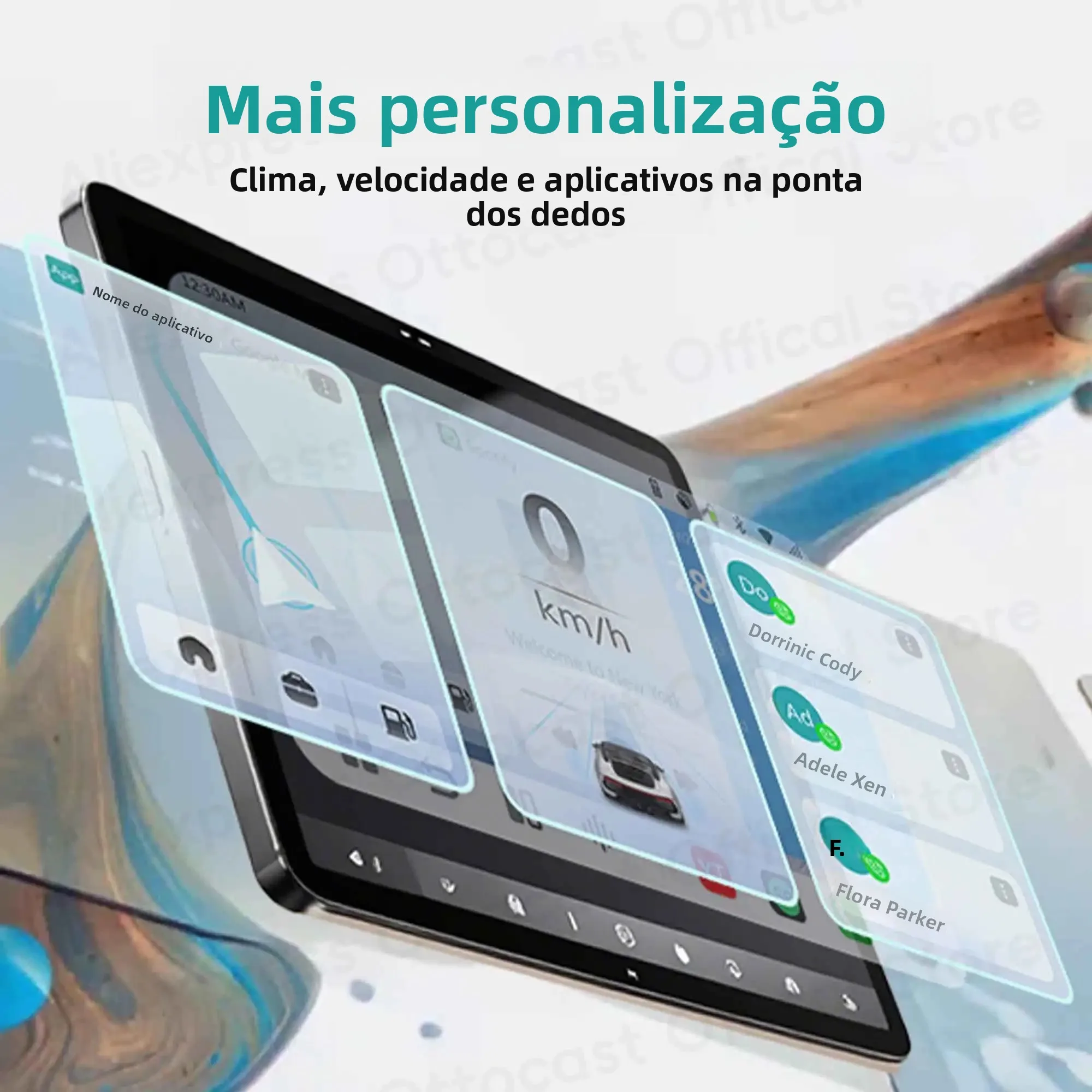 OTTOCAST P3 PRO AI Box Android TV Box para Saída HDMI, CarPlay Sem Fio, Acessórios para Carros Android Auto para Toyota, VW, Honda, Kia, Benz - Image 5
