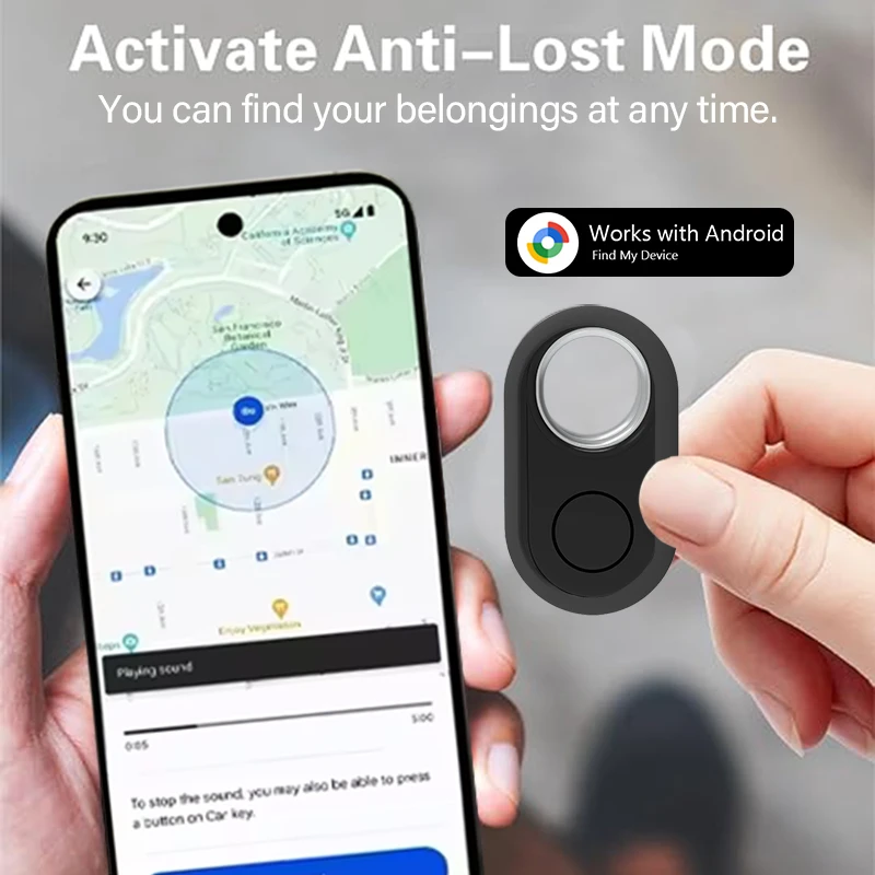 Rastreador gps para samsung android rastreador funciona com google encontrar meu localizador bluetooth posicionamento global anti-perdido etiqueta inteligente - Image 5