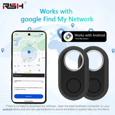 Rastreador gps para samsung android rastreador funciona com google encontrar meu localizador bluetooth posicionamento global anti-perdido etiqueta inteligente