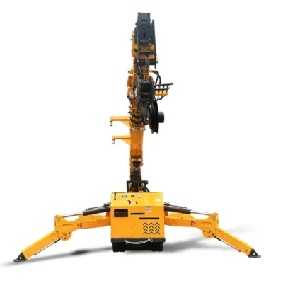 Nueva mini grúa sobre orugas hidráulica móvil de construcción plegable personalizada de 5t 16m