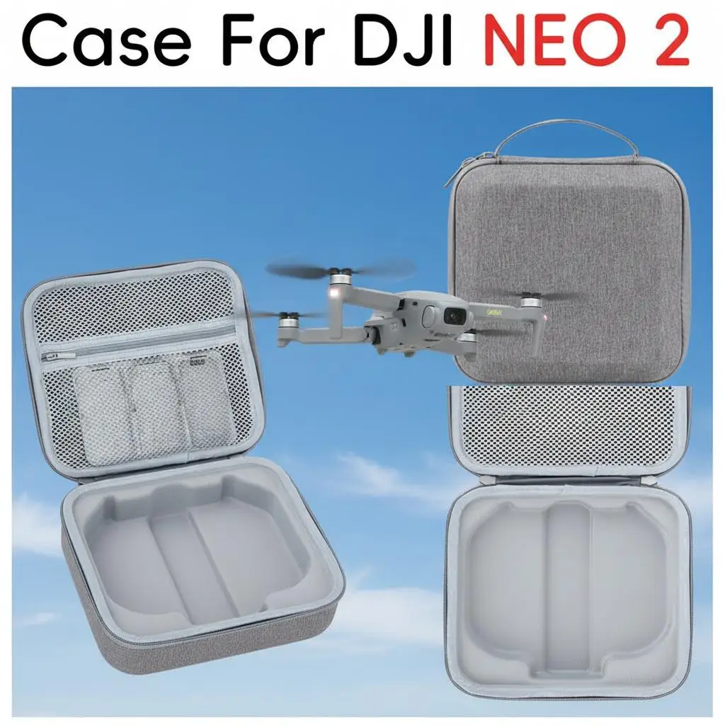 Para dji neo 2 drone saco de armazenamento portátil casca dura caixa de transporte à prova dwaterproof água anti-risco caso protetor acessórios