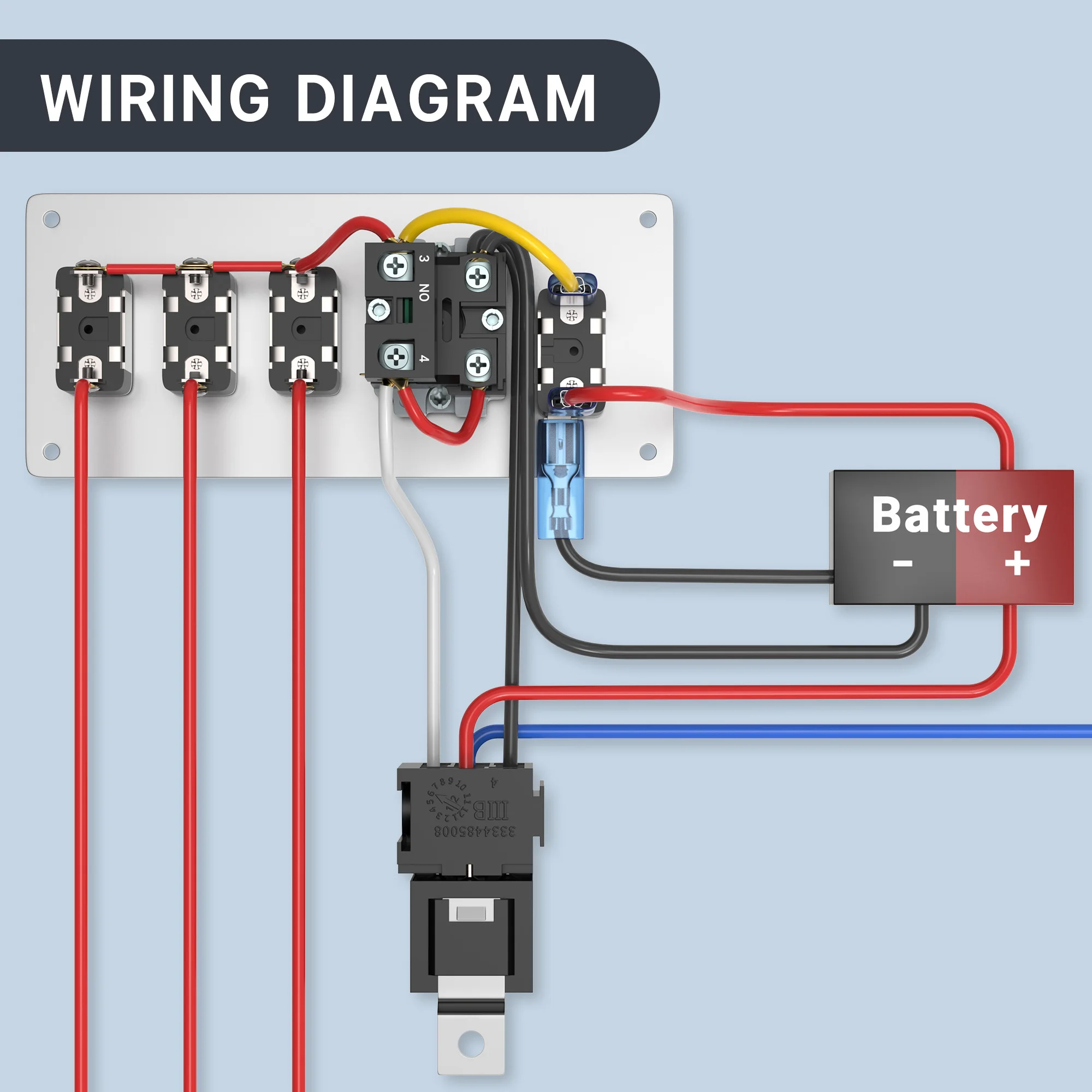 DaierTek 12V Painel de interruptor de ignição de carro de corrida Motor Start Stop Botões de ignição LED Painel de interruptor de alternância de carbono para caminhão - Image 4