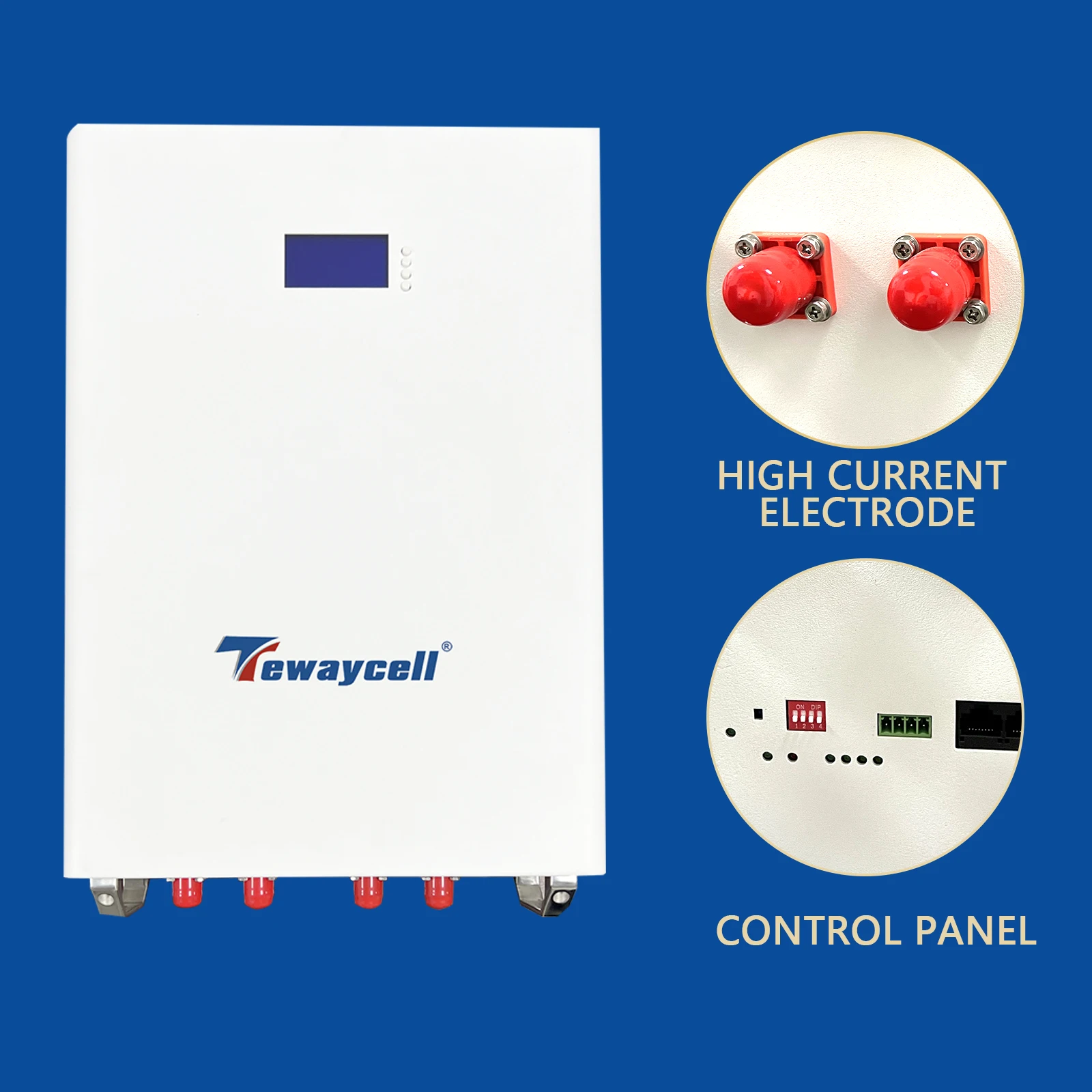 48v 200ah lifepo4 bateria 10kwh parede de energia 6000 ciclo lítio ferro fosfato buitl-in bms pode rs485 monitor ue eua livre de impostos - Image 4