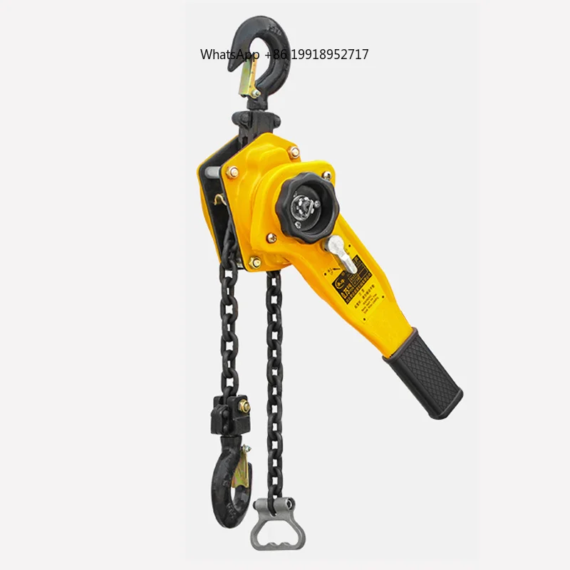 Herramienta de elevación manual de acero al manganeso con gancho de 0.75/1T, palanca pequeña de tracción manual con cadena, cabrestante manual de tracción de 3M