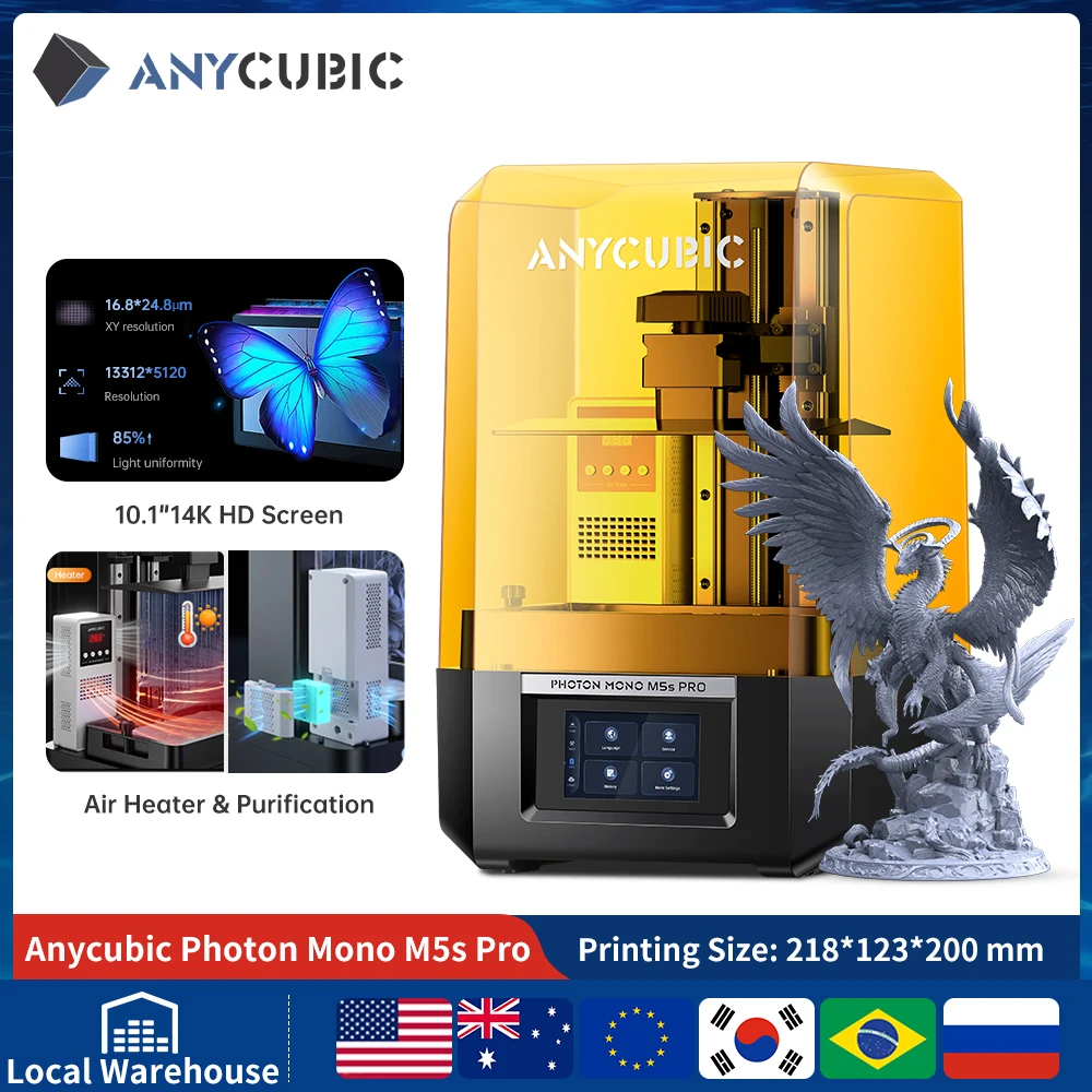 ANYCUBIC DLP SLA LCD Resin 3D Printer Photon Mono 4, Photon Mono M7, M5s Pro,M7 Pro, Photon P1, Wash and Cure 3 Plus, Max - Image 3
