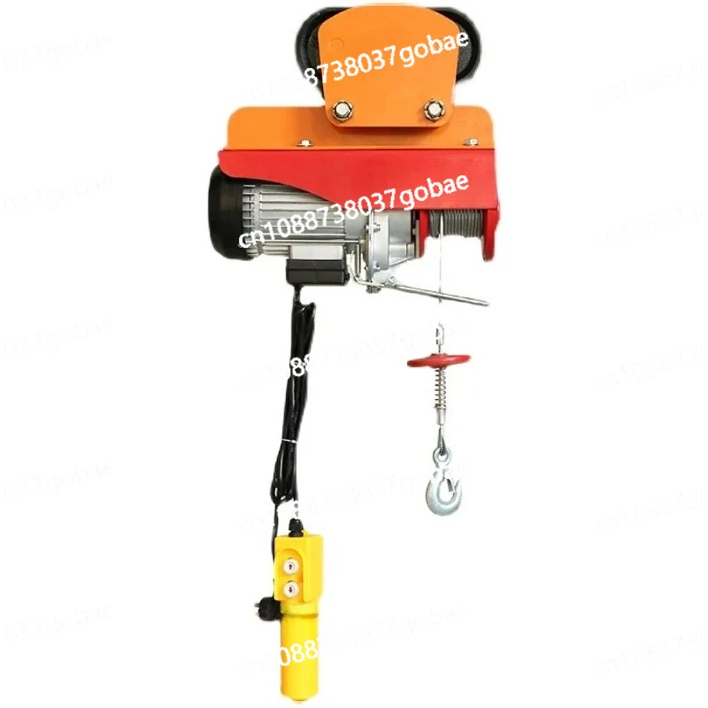 Grúa eléctrica de 220V para el hogar, pequeña, de elevación de 0.5/1 toneladas, grúa de línea manual, grúa para coches deportivos.