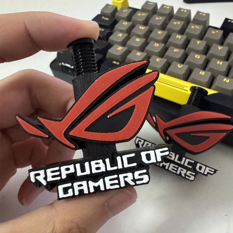 Suporte para Placa Gráfica Personalizado com Logo ROG, Ajustável de 6-10cm Suporte para GPU Impresso em 3D, Preto/Branco - Image 5