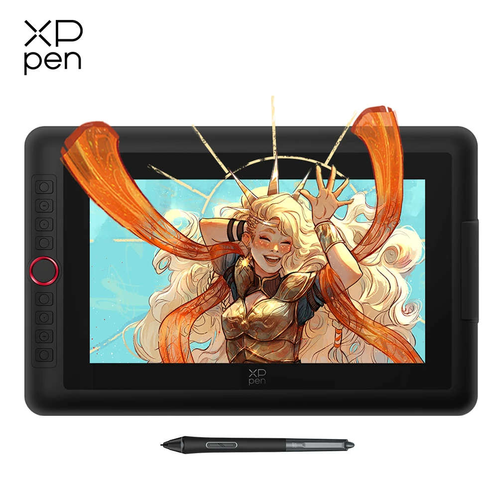 XPPen Artist 13.3 Pro V2 Tablet Gráfico Monitor de Desenho 13.3" Display para Caneta Animação Arte Design Stylus sem Bateria 16K Níveis