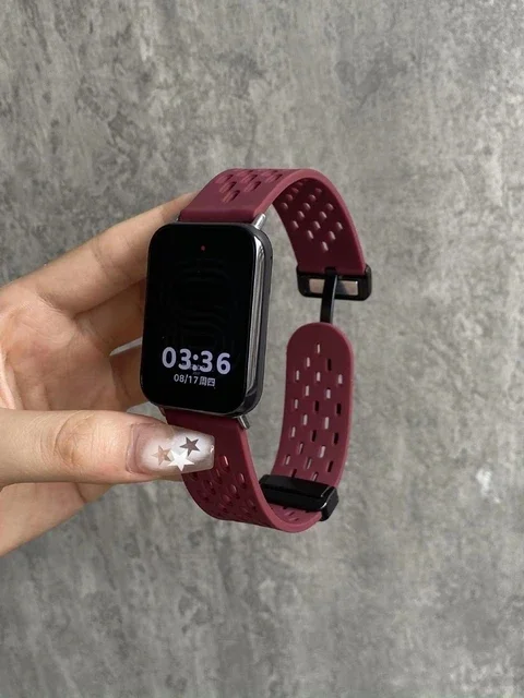 Pulseira de Silicone para Redmi Watch 6 5 4, Pulseira Esportiva para Xiaomi Miband 8Pro 9Pro NFC, Acessórios Magnéticos para Pulso - Image 2